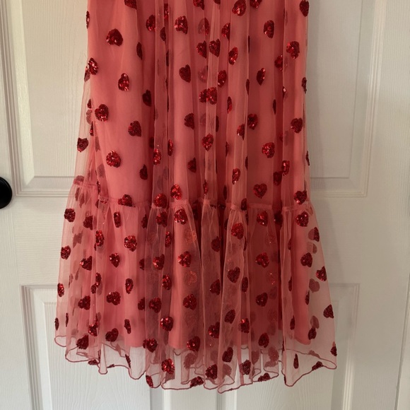 Rachel Parcell Sequin Hearts Tulle Midi Dress Size small - Picture 8 of 13